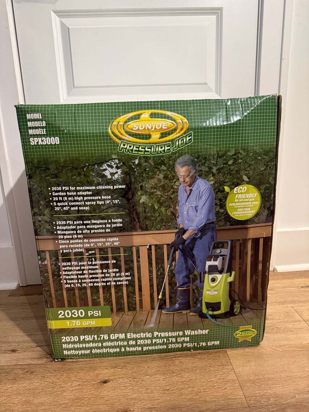 Sun Joe SPX3000 Electric Pressure Washer, 2030 PSI/1.76 GPM